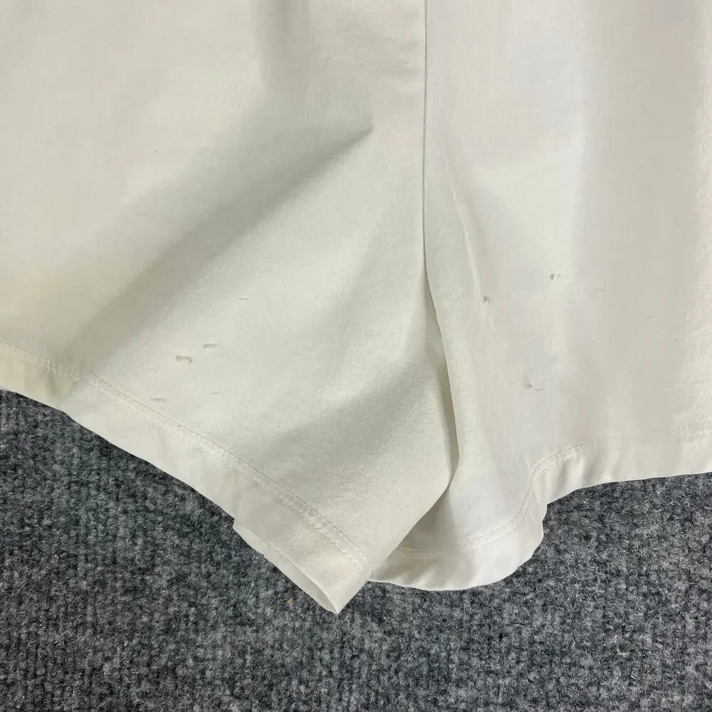Nike Running Shorts Womens Size S White Dri-Fit Lightweight Lined Breathable Gym